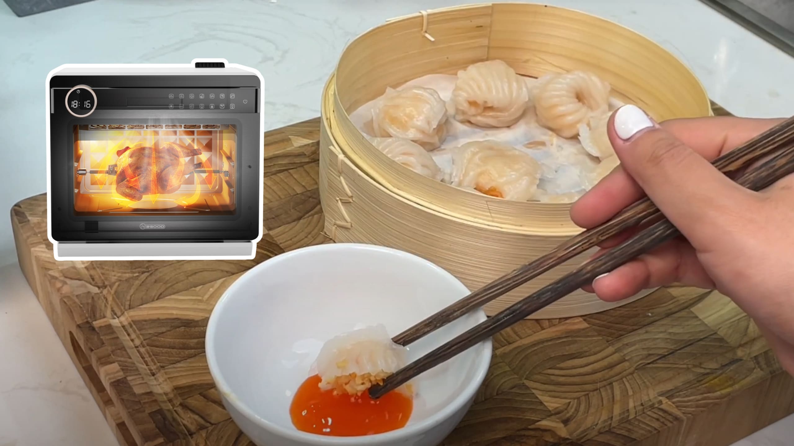 Cách Hấp Há Cảo Bằng Nồi Chiên Hơi Nước 2Good S100 Siêu Nhanh Siêu Đơn Giản
